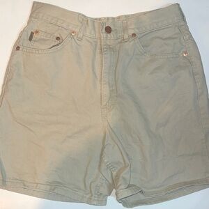Chic Women’s Tan Cargo Shorts Utility Casual Size 12